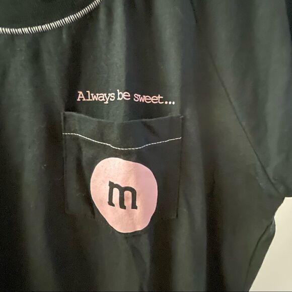 M&M’s World Black Pocket Tee ~ NWT ~ size Large - Picture 4 of 5